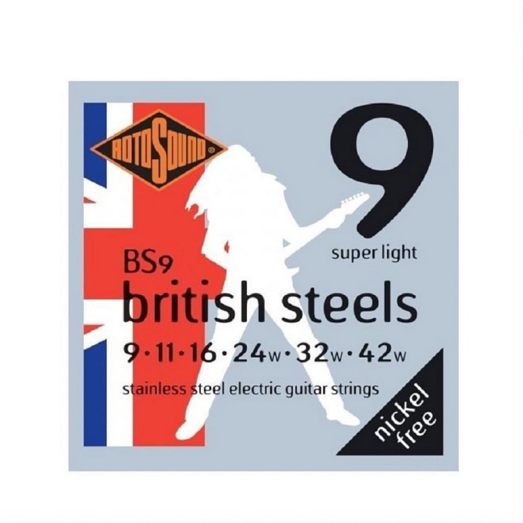 Rotosound British Steel 09 - 42 不鏽鋼電吉他弦